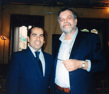 Gregorio Rossi con il Console generale della Repubblica del Costa Rica, S. E. Guillermo Rojas
